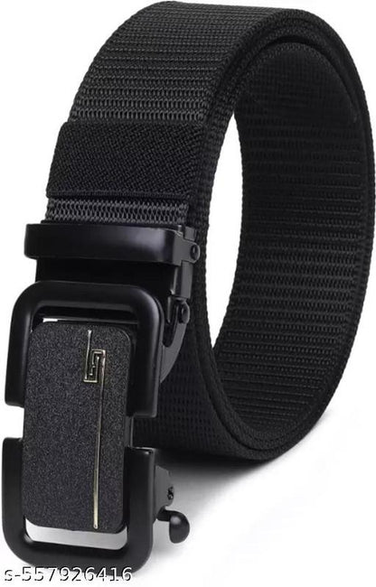 Black Tactical Nylon Belt for Men – Heavy Duty Adjustable Military Belt with Metal Quick Release Buckle