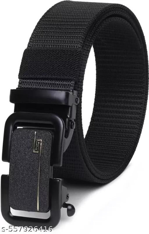 Black Tactical Nylon Belt for Men – Heavy Duty Adjustable Military Belt with Metal Quick Release Buckle