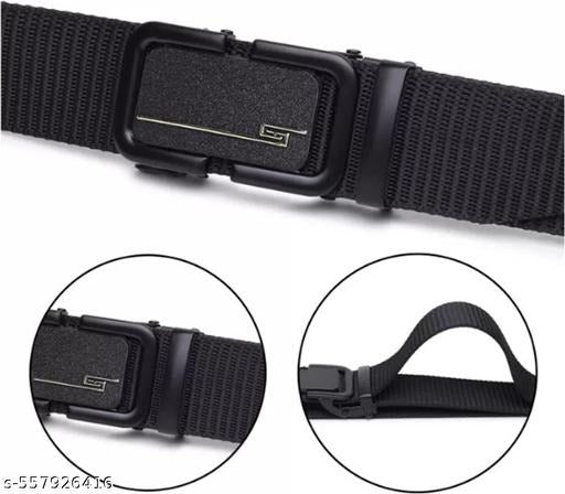 Black Tactical Nylon Belt for Men – Heavy Duty Adjustable Military Belt with Metal Quick Release Buckle